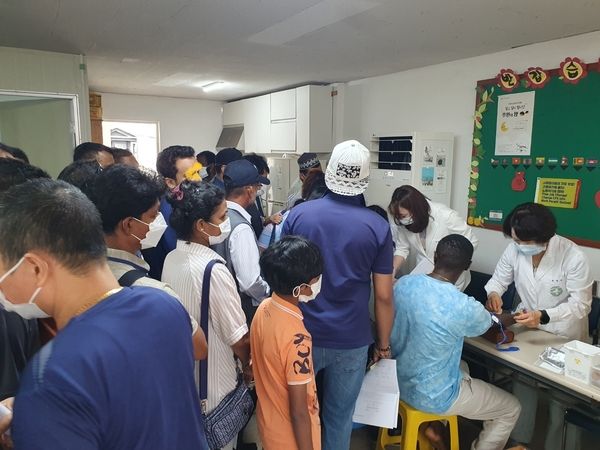 경산시보건소, 외국인 근로자 무료 건강검진 실시 (사진=경산시 제공) *재판매 및 DB 금지