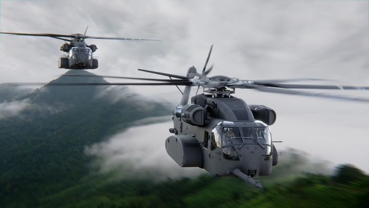 [서울=뉴시스] 시코르스키 CH-53K 헬리콥터 렌더링 이미지. (사진=시코르스키 제공) 2024.11.12. photo@newsis.com *재판매 및 DB 금지