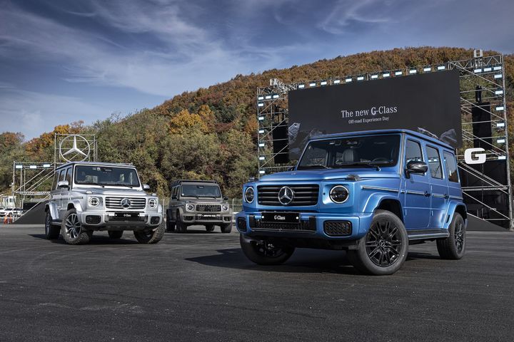 [서울=뉴시스] (좌로부터) 메르세데스-벤츠 G 450 d, 메르세데스-AMG G 63, 메르세데스-벤츠 G 580 위드 EQ 테크놀로지 (사진=벤츠) 2024.11.13 photo@newsis.com *재판매 및 DB 금지