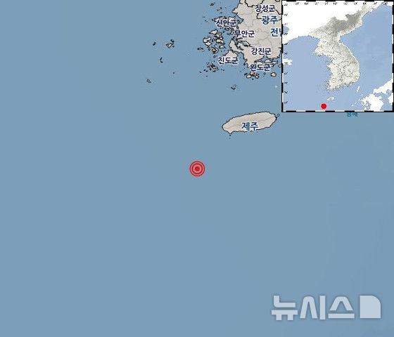 [제주=뉴시스] 14일 오전 제주 서귀포시 이어도 해역에서 지진이 발생했다. (사진=기상청 제공) 2024.11.14. photo@newsis.com