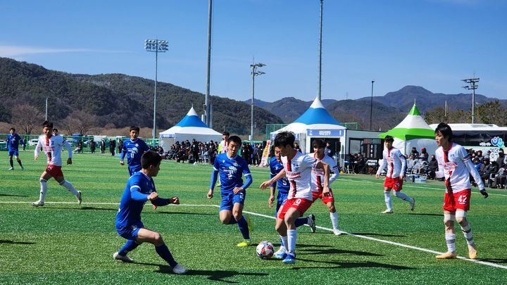 [합천=뉴시스] 합천군청 춘계고등축구대회 *재판매 및 DB 금지 *재판매 및 DB 금지