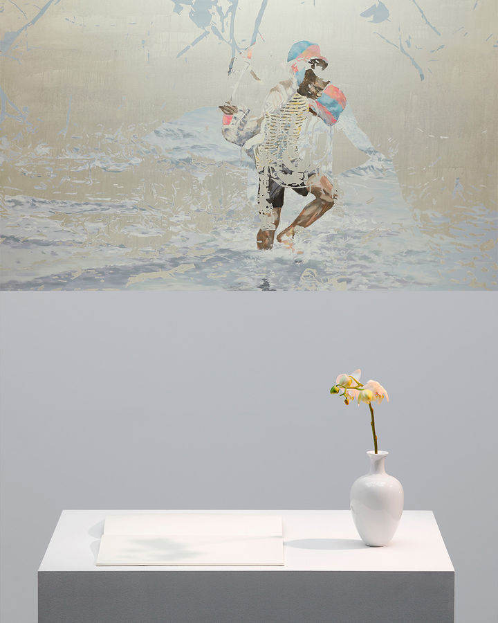 Hong Soun, Over there..days-Tree Hug-24092, 2024. Juergen Staack, Light Sketch "Phalaenopsis" . Orchidee, 2020. Courtesy of SEOJUNG ART, Konrad Fischer Galerie and the artist.   *재판매 및 DB 금지