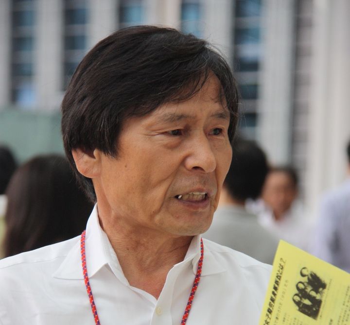 [광주=뉴시스] 나고야 미쓰비시·조선여자근로정신대 소송을 지원하는 모임 소속 히라야마 료헤이(76)씨의 모습. (사진 = 일제강제동원시민모임 제공) 2024.11.19. photo@newsis.com *재판매 및 DB 금지