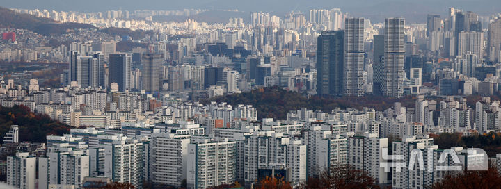 서울 시내 아파트단지의 모습. 뉴시스 자료사진.