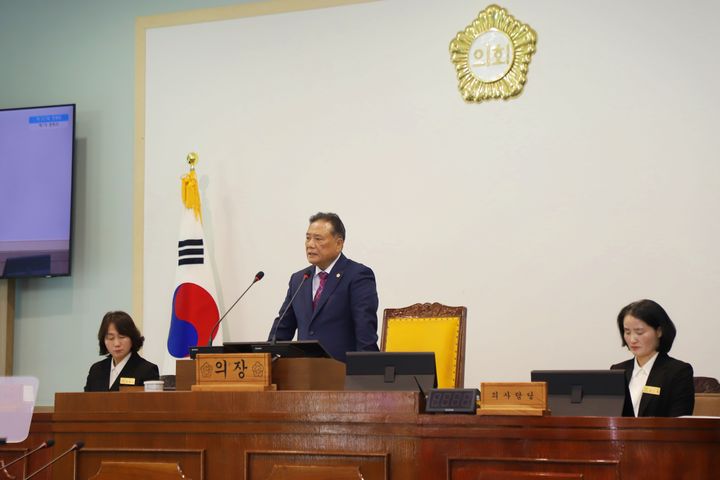 [함안=뉴시스]제307회 함안군의회 제2차 정례회 개회.(사진=함안군 제공) 2024.11.21.photo@newsis.com  *재판매 및 DB 금지