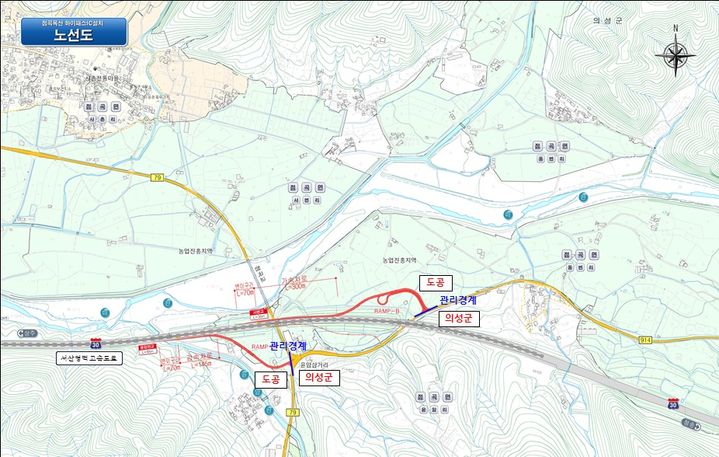 의성 점곡·옥산 하이패스IC 노선도 (사진=의성군 제공) *재판매 및 DB 금지