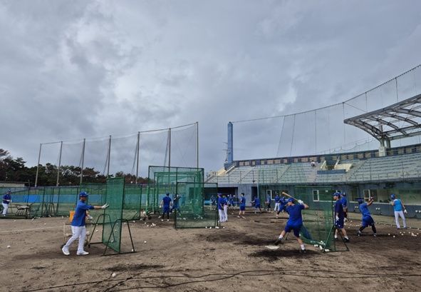 [서울=뉴시스] 프로야구 삼성 라이온즈 마무리 캠프 모습. (사진 = 삼성 라이온즈 제공)  *재판매 및 DB 금지