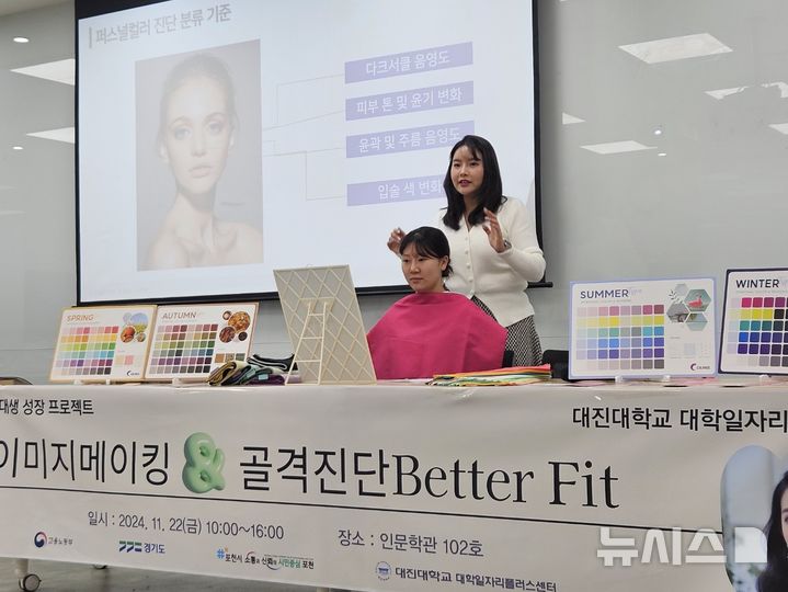 [포천=뉴시스] 이미지 메이킹과 골격진단 프로그램 'Better Fit'. (사진=대진대학교 제공) 2024.11.25 photo@newsis.com