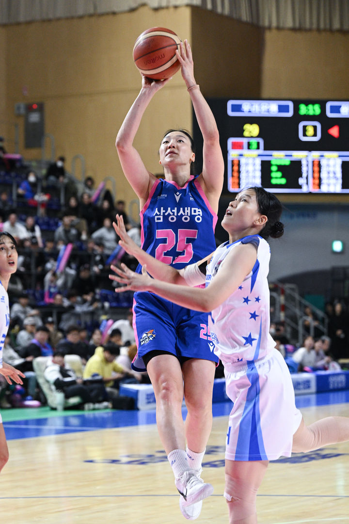 [서울=뉴시스] 여자프로농구 용인 삼성생명의 배혜윤. (사진=WKBL 제공) *재판매 및 DB 금지