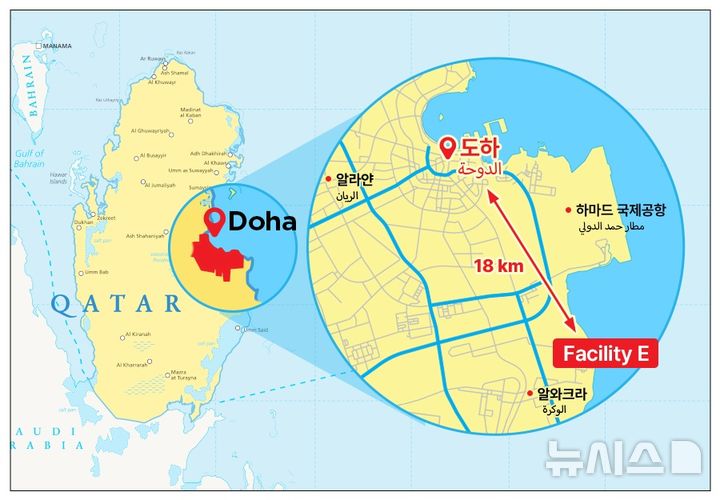 [서울=뉴시스] Facility E 위치도.