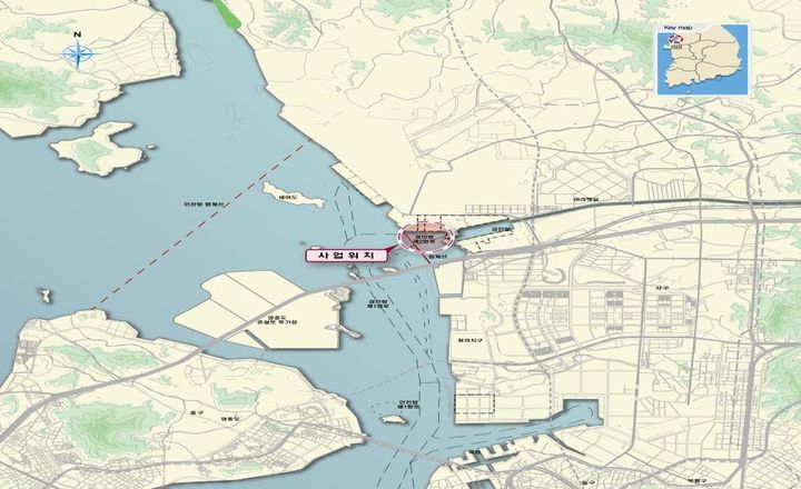 [인천=뉴시스] 경인항 유지준설공사 위치도. (사진=인천지방해양수산청 제공) 2024.11.26. photo@newsis.com *재판매 및 DB 금지