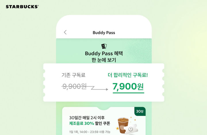 스타벅스 코리아 '버디패스' 론칭(사진=스타벅스 코리아 제공) *재판매 및 DB 금지