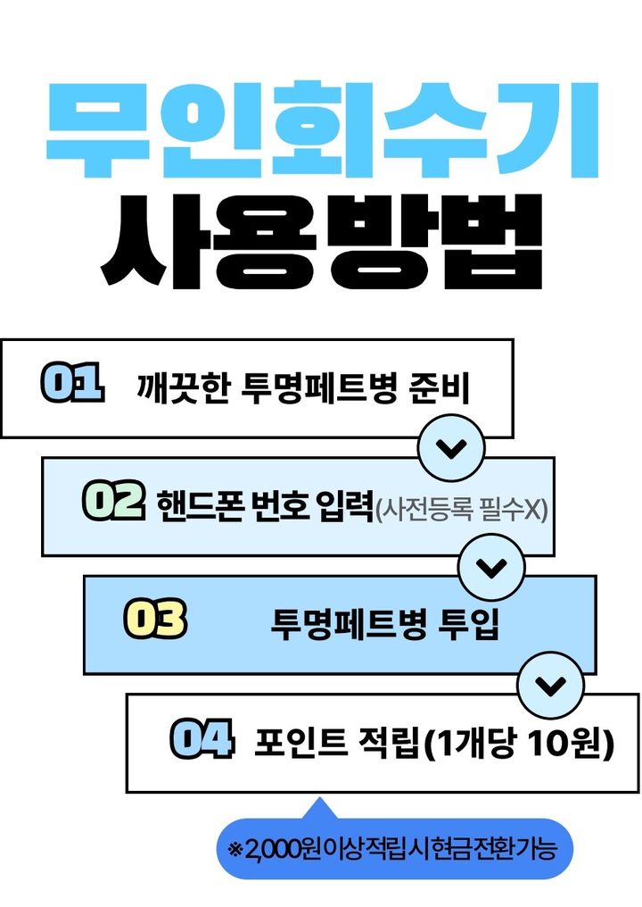 투명 페트병 수거. *재판매 및 DB 금지