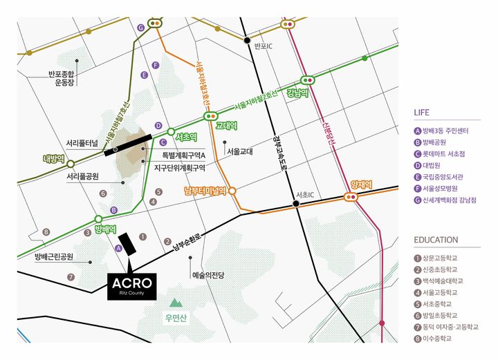 '아크로 리츠카운티' 위치도. (사진=DL이앤씨 제공) *재판매 및 DB 금지
