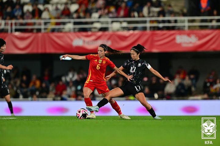 [서울=뉴시스] 한국 여자 축구대표팀의 이영주. (사진=대한축구협회 제공) *재판매 및 DB 금지