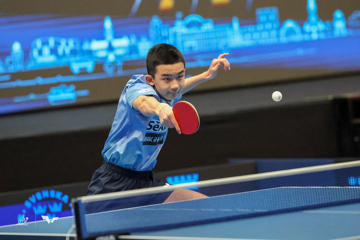 [서울=뉴시스] 2024 국제탁구연맹(ITTF) 세계청소년선수권대회 15세 이하(U-15) 남자단식에서 동메달을 획득한 이승수. (사진=ITTF 홈페이지 캡처) *재판매 및 DB 금지