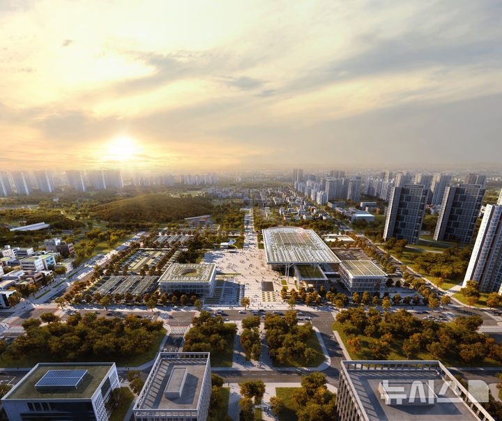 [평택=뉴시스] 평택시 신청사 국제공모 당선작 조감도 (사진=평택시 제공)2024.12.02.photo@newsis.com 