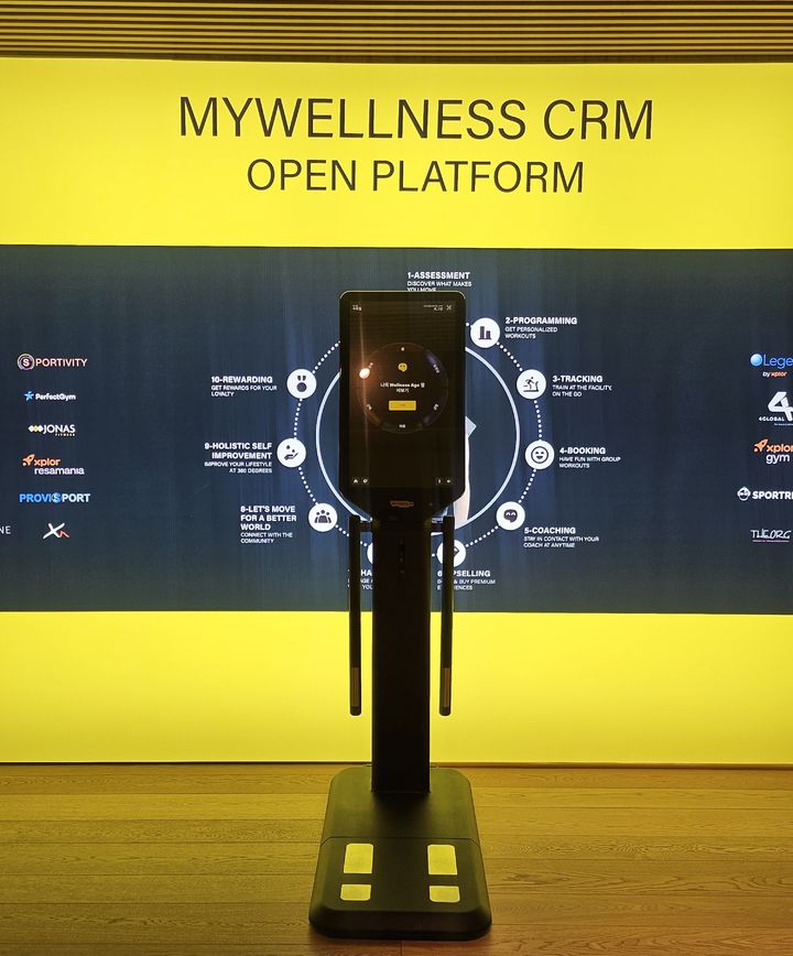 [서울=뉴시스] 이현주 기자=테크노짐 체크업 프로그램의 사용자 건강 상태 측정 기구 모습 2024.12.04. juicy@newsis.com *재판매 및 DB 금지