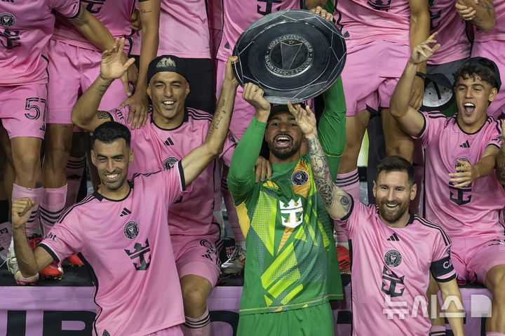 [포트 로더데일=AP/뉴시스] 미국 프로축구 메이저리그사커(MLS) 인터 마이애미의 리오넬 메시. 2024.10.19.