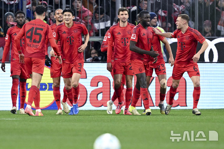 [뮌헨=AP/뉴시스] 독일 프로축구 분데스리가 바이에른 뮌헨의 김민재. 2024.12.07.