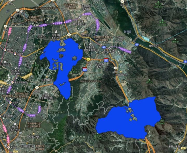 [수원=뉴시스] 토지거래허가구역 해제 도면. (사진=경기도 제공) 2024.12.10. photo@newsis.com *재판매 및 DB 금지