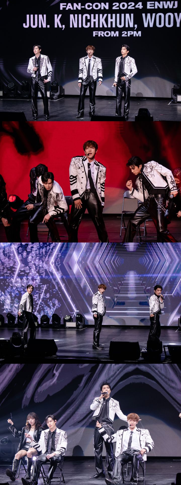 [서울=뉴시스] 그룹 투피엠(2PM) 멤버 준케이(JUN. K)·닉쿤·우영이 타이베이에서 팬 콘서트를 개최했다.(사진= SHOW Office 제공) 2024.12.09. photo@newsis.com *재판매 및 DB 금지 *재판매 및 DB 금지