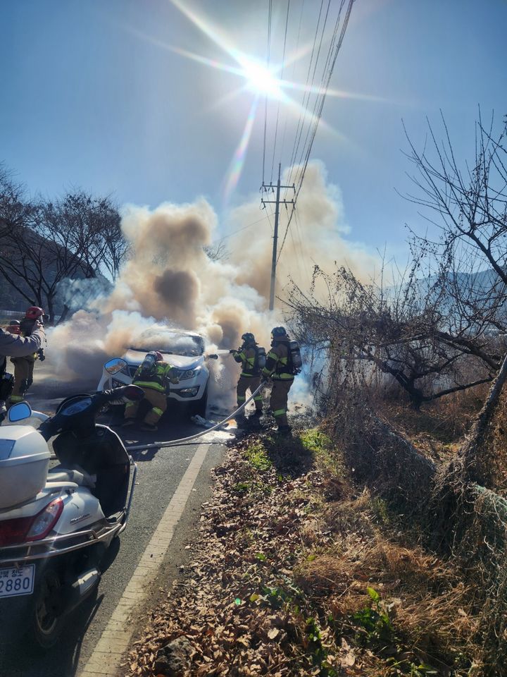 청도 차량 화재&nbsp; *재판매 및 DB 금지