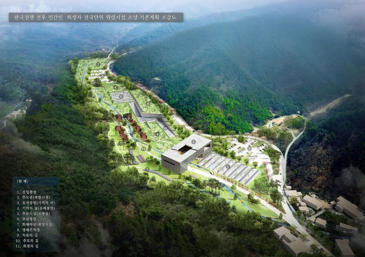 [대전=뉴시스] 대전 동구 산내평화공원 조감도. (자료= 동구청 제공) *재판매 및 DB 금지