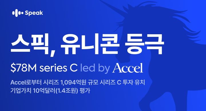 [서울=뉴시스] 스픽, 1094억원 투자 유치로 유니콘 기업 등극 (사진=스픽이지랩스코리아 제공) 2024.12.11. photo@newsis.com *재판매 및 DB 금지