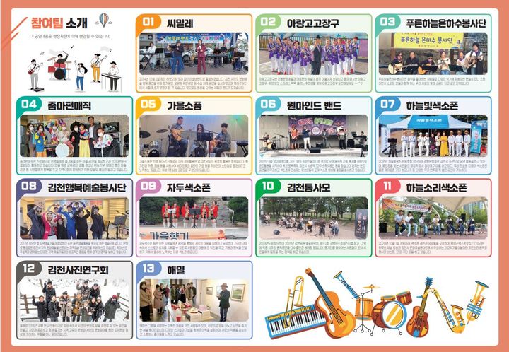 [김천=뉴시스] 문화예술동아리 페스타 포스터 (사진=김천시 제공) 2024.12.12 photo@newsis.com *재판매 및 DB 금지