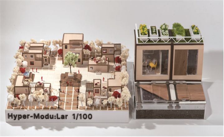 [안동=뉴시스] '제55회 경상북도 산업디자인 전람회'에서 대상을 차지한 김정은 씨의 'Hyper-Modu:Lar'. (사진=경북도 제공) 2024.12.12. photo@newsis.com *재판매 및 DB 금지