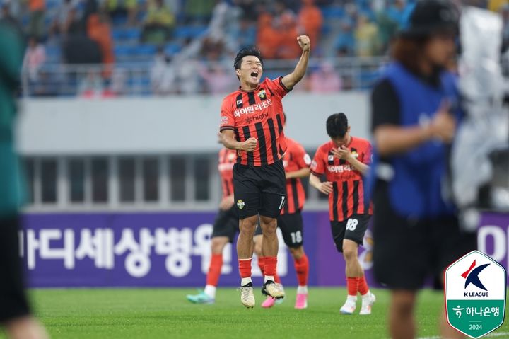 [서울=뉴시스] 프로축구 K리그1 강원FC의 김대원. (사진=한국프로축구연맹 제공) *재판매 및 DB 금지