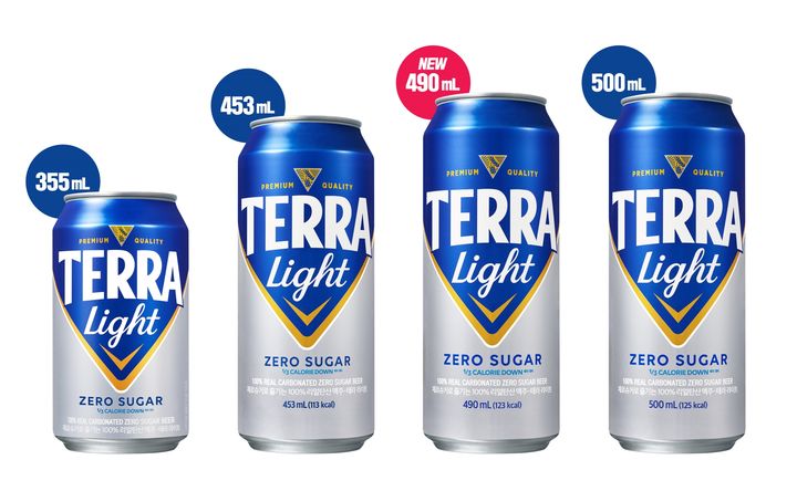 테라 라이트 캔 제품 라인업.(사진=하이트진로 제공) *재판매 및 DB 금지