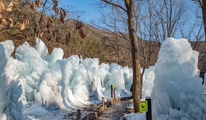 [대전=뉴시스]대전 상소동 산림욕장 얼음동산. (사진=대전시 제공). 2024. 12. 17 photo@newsis.com *재판매 및 DB 금지