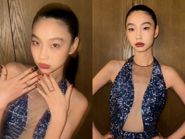 [서울=뉴시스] 정호연은 17일 자신의 인스타그램에 손톱 이모지와 함께 여러 장의 사진을 올렸다. (사진=인스타그램 갈무리) *재판매 및 DB 금지