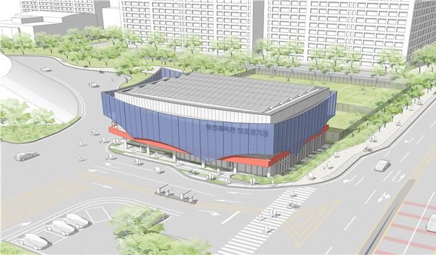 [울산=뉴시스] 울산시는 ‘동천체육관 보조경기장 건립’ 건축설계 공모 당선작으로 ㈜대흥종합엔지니어링 건축사사무소의 ‘다이내믹 커브스(Dynamic Curves)’를 선정했다고 18일 밝혔다. (사진= 울산시 제공) 2024.12.17.photo@newsis.com *재판매 및 DB 금지