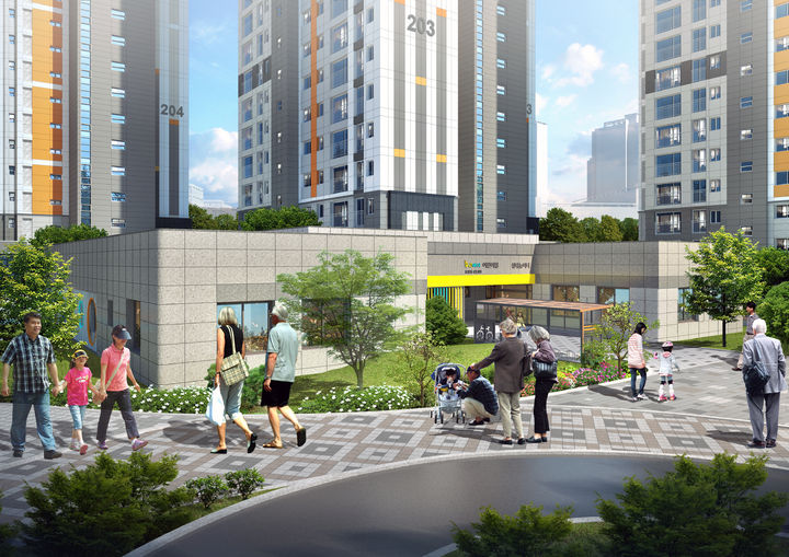 [서울=뉴시스] 신유형 민간임대 실버스테이 세대 공동 거주단지 모습. 2025.05.06 (사진=국토부 제공) photo@newsis.com *재판매 및 DB 금지