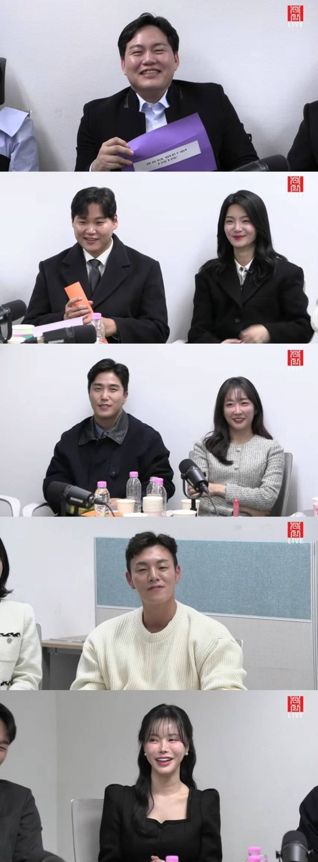 [서울=뉴시스] 19일 유튜브 채널 '촌장엔터테인먼트 TV'에서는 SBS Plus·ENA '나는 솔로' 23기 멤버들과 함께하는 라이브 방송이 진행됐다. (사진=유튜브 갈무리) *재판매 및 DB 금지