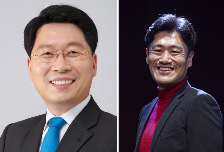 [광주=뉴시스] 5·18민중항쟁기념행사위원회는 내년 5·18민주화운동 45주기 행사위를 이끌 상임행사위원장으로 오병윤 상임위원장(사진 오른쪽)을, 전야제 총감독으로 류성 감독을 선출했다고 20일 밝혔다. (사진 = 5·18민중항쟁기념행사위원회 제공) 2024.12.20. photo@newsis.com *재판매 및 DB 금지