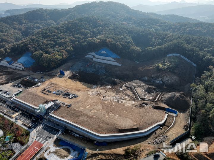 [용인=뉴시스]용신고 건립 예정 부지 전경