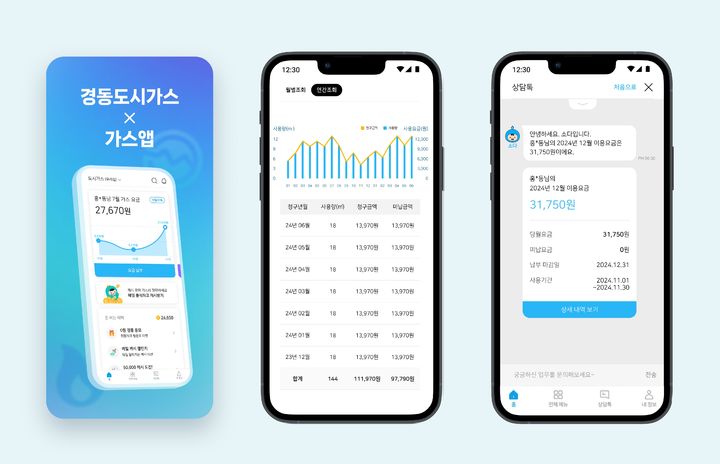 가스요금 조회부터 간편납부까지…경동도시가스 '가스앱' 선봬