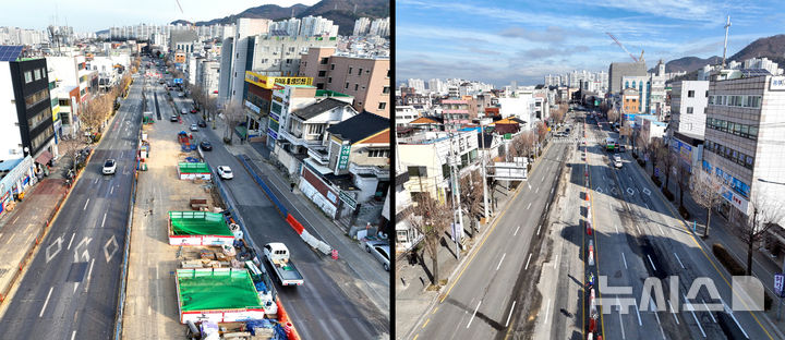 [광주=뉴시스] 광주시 동구 필문대로(지산사거리~산수오거리~두암지구입구삼거리) 도로 개방. (사진=광주시청 제공). photo@newsis.com *재판매 및 DB 금지