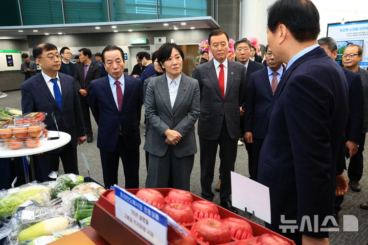 [세종=뉴시스] 온라인 도매시장 거래액은 가파른 상승세를 보이고 있다. 올해 6월17일 거래액 1000억원을 달성한 후 8월20일 2000억원, 10월15일 3000억원, 11월15일 4000억원, 12월 23일 5000억원을 달성했다.(사진=농식품부 제공)