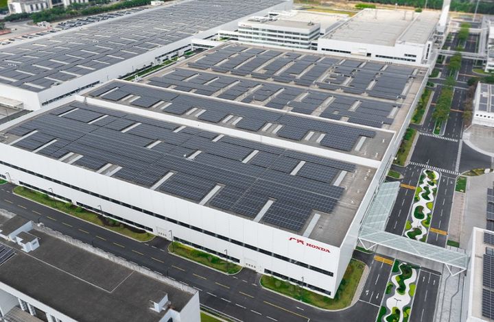 중국 광둥성 광저혼다 개발구에 들어선 전기차공장(혼다 홈페이지 캡처) 2024.12.24