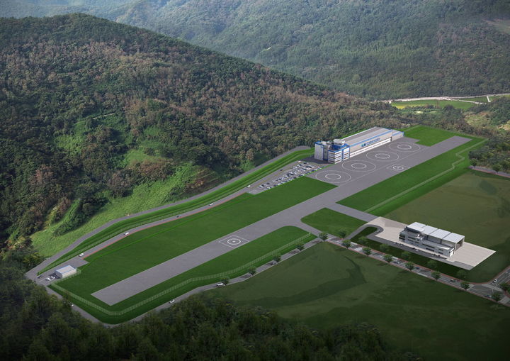 [진주=뉴시스]KAI회전익비행센터 및 AAV실증센터 전체 조감도.(사진=진주시 제공).2024.12.31.photo@newsis.com *재판매 및 DB 금지