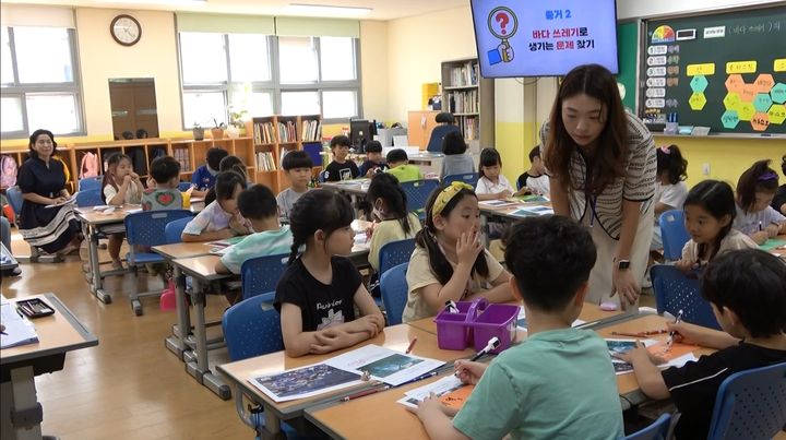 [안동=뉴시스] 포항송곡초등학교 수업 장면. 본 기사와 직접 관련 없음. (사진=경북교육청 제공) 2024.12.31. photo@newsis. *재판매 및 DB 금지