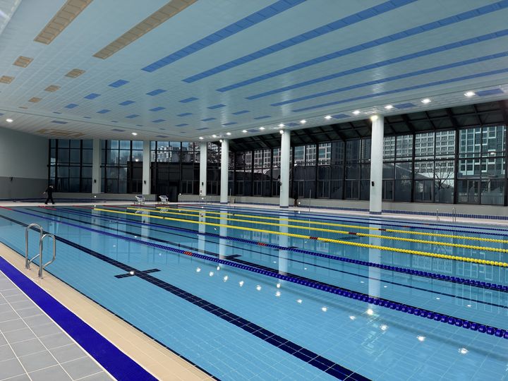 [천안=뉴시스] 천안 국민체육센터 수영장 전경. (사진=천안도시공사제공) *재판매 및 DB 금지