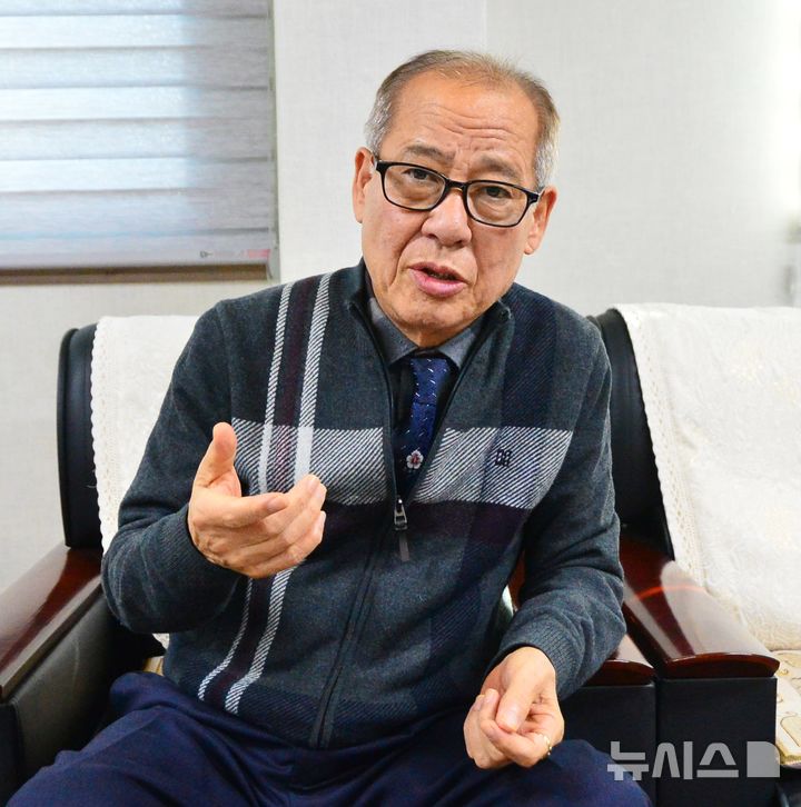 [청주=뉴시스] 서주영 기자 =&nbsp; 류윤걸 광복회 충북지부장 20245.01.01. juyeong@newsis.com *재판매 및 DB 금지