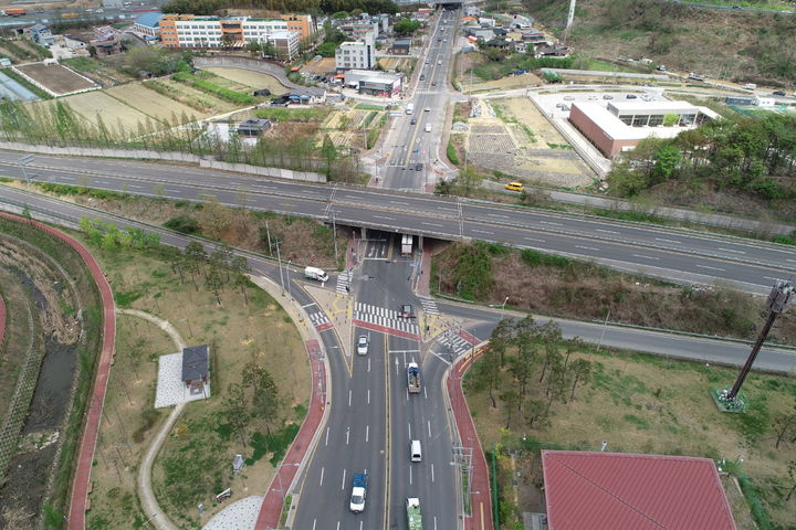 [진주=뉴시스]진주시, 호탄동 방아교차로 개선사업 예정지.(사진=진주시 제공).2025.01.01.photo@newsis.com *재판매 및 DB 금지
