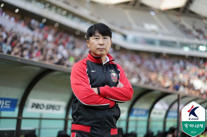 [서울=뉴시스] 프로축구 K리그1 FC서울의 김기동 감독. (사진=한국프로축구연맹 제공) *재판매 및 DB 금지